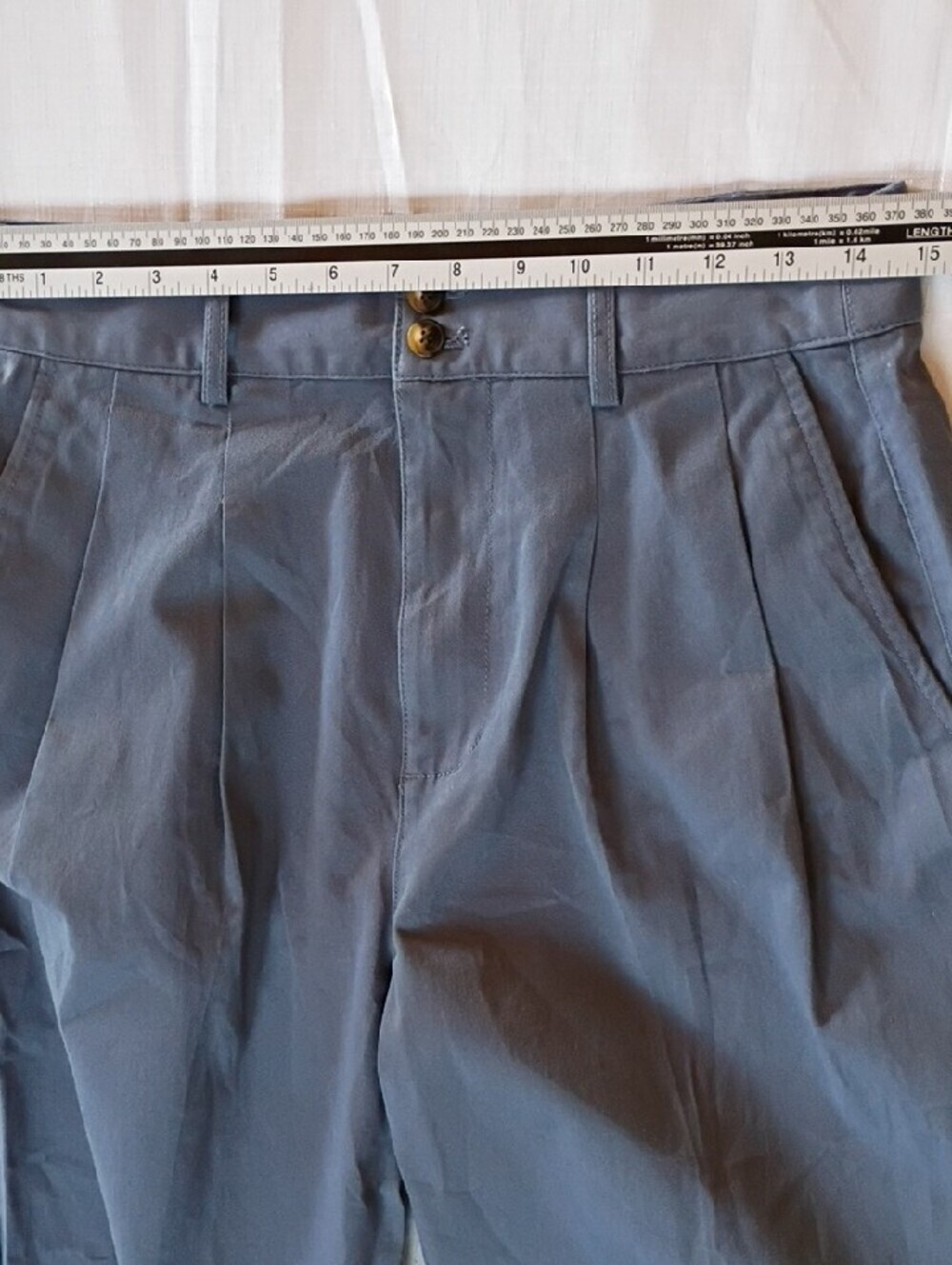 Madewell Women's Slate Blue Pleated Chinos Pants Size 6 New WT - Picture 7 of 11